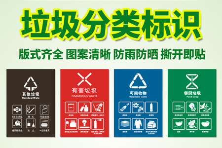 垃圾分（fèn）類標識貼紙